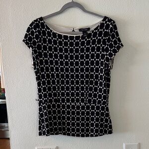 White House Black Market Polka Dot Blouse